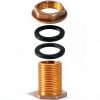 Female 1/2" NPT and Male 3/4" MHT Water Tank Connector FASSME Brass-3