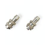Metal Male Luer Lock Syringe Fitting to 8mm or 5/16" Barb Hose (2 Units)-0