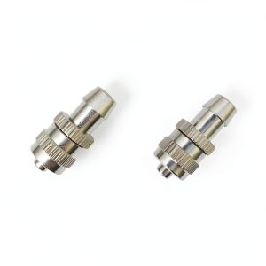 Metal Male Luer Lock Syringe Fitting to 8mm or 5/16" Barb Hose (2 Units)-0