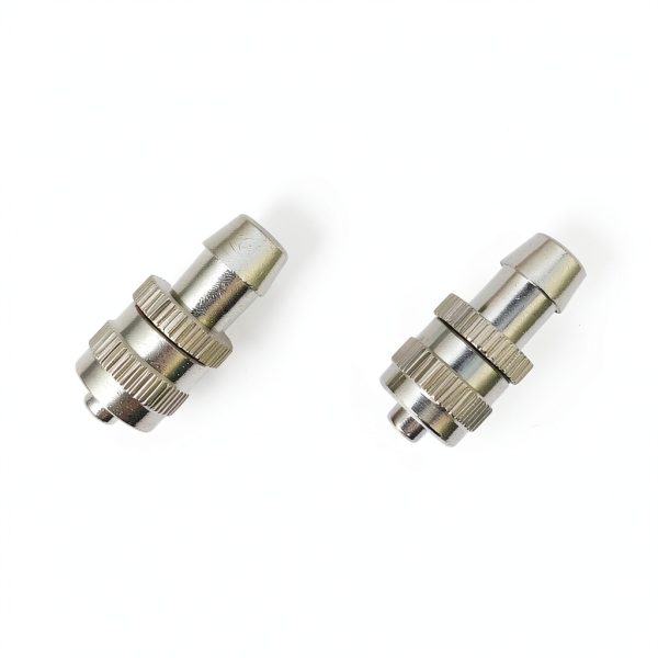 Metal Male Luer Lock Syringe Fitting to 8mm or 5/16" Barb Hose (2 Units)-0