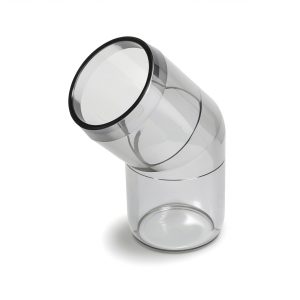 FORMUFIT F11445E-UV Elbow PVC Fitting, Furniture Grade, 45 Degree, 1-1/4" Size, Clear-0