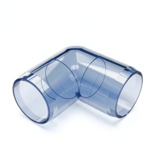 FORMUFIT F03490E-UV Elbow PVC Fitting, Furniture Grade, 90 Degree, 3/4" Size, Clear-0
