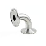 Stainless Steel 304 Tri Clamp Elbow 1.5" 3/4" OD Pipe 90° Bend Geife-0