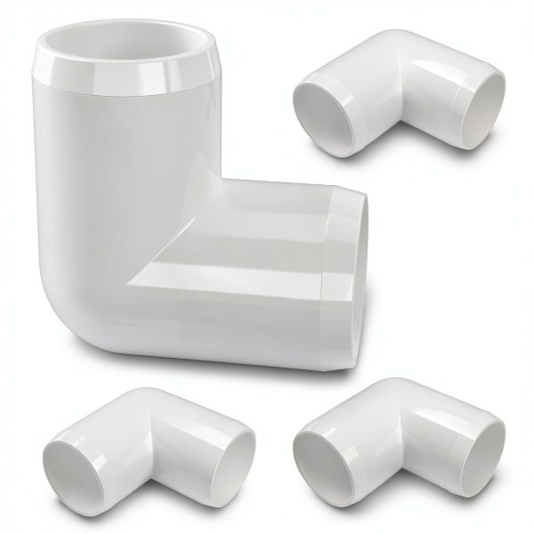 FORMUFIT 90 Degree Elbow PVC Fitting - Grade, 2" White Pack of 4-0