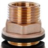 Female 1/2" NPT and Male 3/4" MHT Water Tank Connector FASSME Brass-1