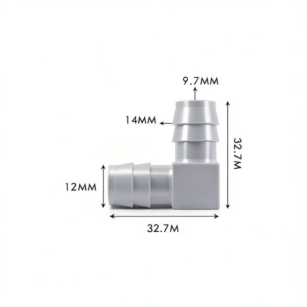 3/8 Inch Plastic Hose Barb Elbow – Jizlan L Connectors 10 Pack-3