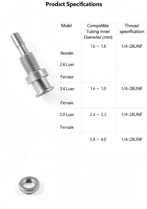 Hynec Polypropylene Luer Lock Bulkhead Connector 36-Pack-2