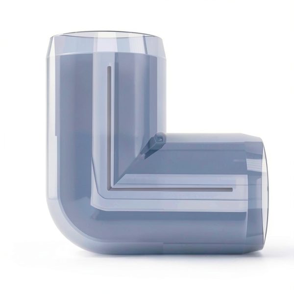 FORMUFIT F03490E-UV Elbow PVC Fitting, Furniture Grade, 90 Degree, 3/4" Size, Clear-4